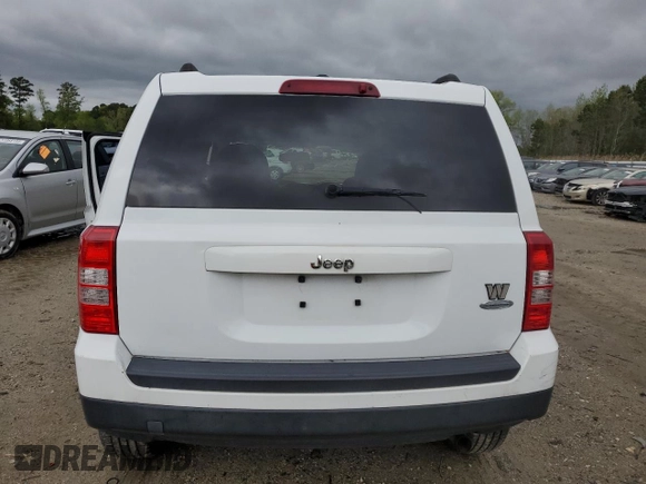 2017 Jeep Patriot Latitude with VIN 1C4NJPFB9HD187411, listed as a Copart auction lot 52579165 with 153,869 mi miles and Salvage Title. Bid and sale history available at DreamBid. Image 6.