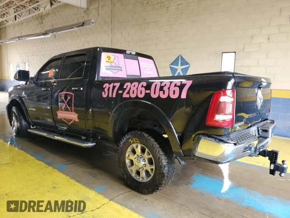 2021 Ram 2500 Laramie with VIN 3C6UR5FL1MG539032, listed as a Copart auction lot 63229515 with Not provided miles and Clean title. Bid and sale history available at DreamBid. Image 2.
