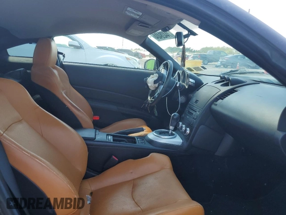 2007 Nissan 350Z with VIN JN1BZ34D27M504665, listed as a Copart auction lot 74428404 with 142,778 mi miles and Salvage Title. Bid and sale history available at DreamBid. Image 10.