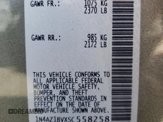 2025 Nissan LEAF S with VIN 1N4AZ1BVXSC558258, listed as a Copart auction lot 74241364 with 939 mi miles and Salvage Title. Bid and sale history available at carsss.com. Image 12.