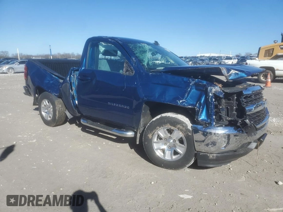 2018 Chevrolet Silverado 1500 with VIN 1GCNCREH8JZ254360, listed as a Copart auction lot 42664504 with 73,250 mi miles and Salvage Title. Bid and sale history available at DreamBid. Image 4.