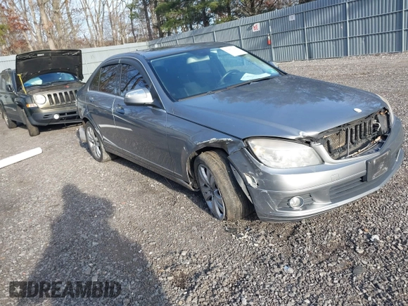 2009 Mercedes-Benz C-Class 3.0L Sport with VIN WDDGF81X49R063771, listed as a IAAI auction lot 41663364 with 166,377 mi miles. Bid and sale history available at carsss.com. Image 1.
