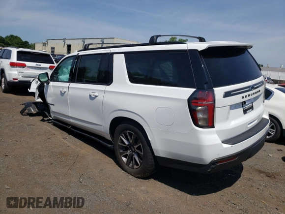 2022 Chevrolet Suburban Z71 with VIN 1GNSKDKDXNR254271, listed as a Copart auction lot 62811314 with Not Provided miles and Salvage Title. Bid and sale history available at DreamBid. Image 2.