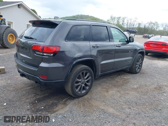 2016 Jeep Grand Cherokee Limited 75th Anniversary with VIN 1C4RJFBG6GC399099, listed as a IAAI auction lot 42148866 with 139,969 mi miles and . Bid and sale history available at DreamBid. Image 4.