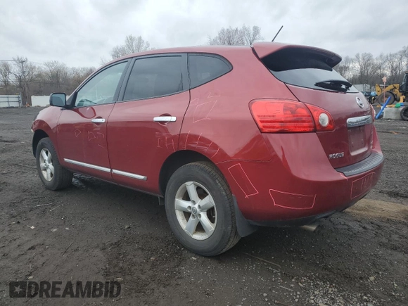 2012 Nissan Rogue S with VIN JN8AS5MV4CW362890, listed as a Copart auction lot 52598385 with 80,531 mi miles and Salvage Title. Bid and sale history available at DreamBid. Image 2.