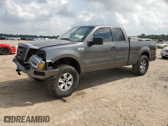 2005 Ford F-150 STX z VIN 1FTRX12W45FA04955, wystawiony jako Copart lot #54565015 z przebiegiem 189 505 mil mil oraz Szkoda całkowita • Salvage title. Historia ofert i sprzedaży dostępna na DreamBid. Obrazek 1.