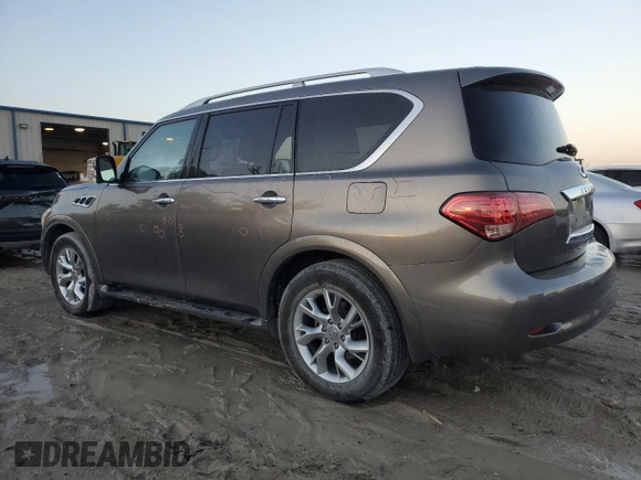 2013 Infiniti QX56 with VIN JN8AZ2NE5D9042275, listed as a Copart auction lot 78500824 with 210,346 mi miles and Salvage Title. Bid and sale history available at carsss.com. Image 2.