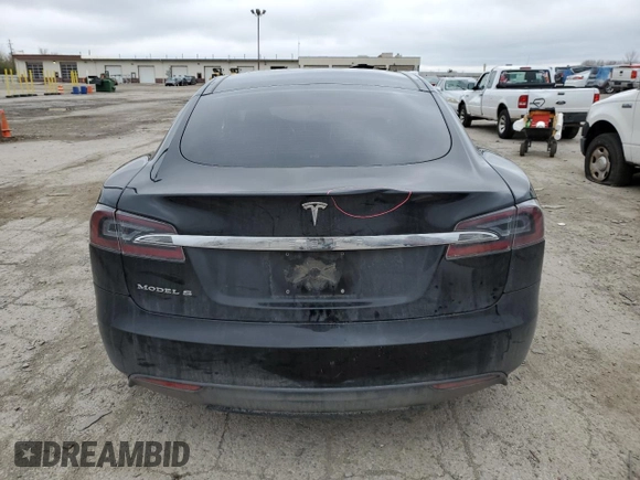 2013 Tesla Model S with VIN 5YJSA1AC4DFP10725, listed as a Copart auction lot 50955945 with 125,512 mi miles and Salvage Title. Bid and sale history available at carsss.com. Image 6.