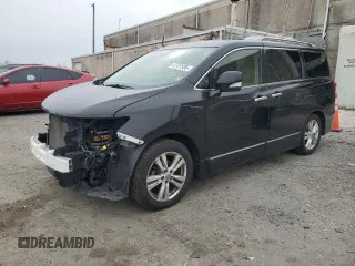 2013 Nissan Quest SV with VIN JN8AE2KP2D9066535, listed as a Copart auction lot 47727935 with 59,002 mi miles and Salvage Title. Bid and sale history available at carsss.com. Image 1.