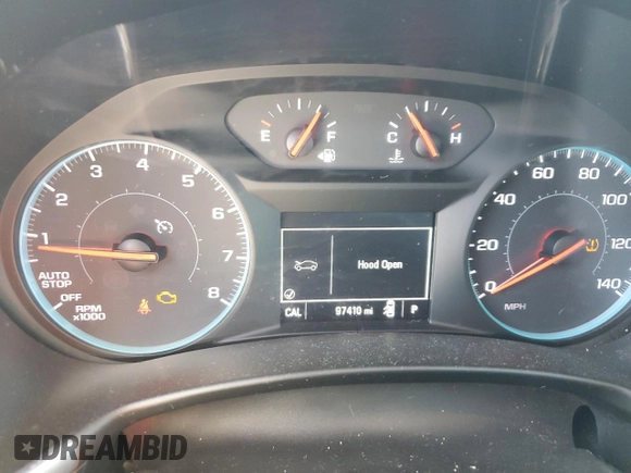 2018 Chevrolet Equinox LT with VIN 2GNAXJEV5J6134271, listed as a Copart auction lot 45498915 with 97,410 mi miles and Salvage Title. Bid and sale history available at carsss.com. Image 9.