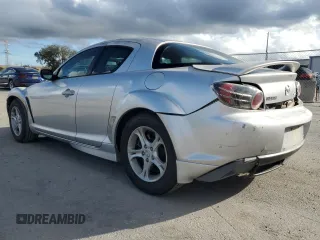 2004 Mazda RX-8 with VIN JM1FE17NX40122275, listed as a Copart auction lot 85448154 with 102,798 mi miles and Salvage Title. Bid and sale history available at carsss.com. Image 2.