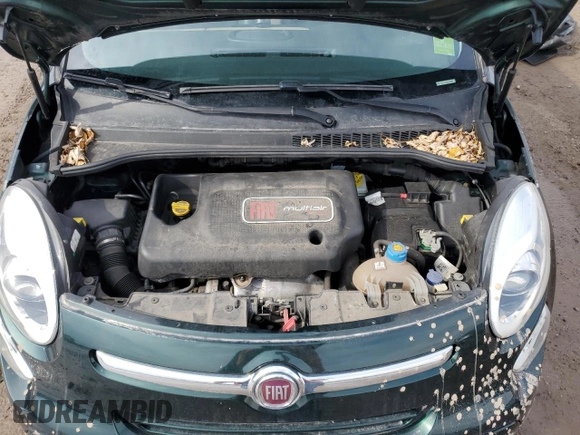 2015 FIAT 500L Lounge with VIN ZFBCFACH3FZ034699, listed as a Copart auction lot 46993955 with 66,238 mi miles and Salvage Title. Bid and sale history available at carsss.com. Image 12.