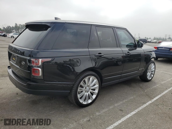 2020 Land Rover Range Rover with VIN SALGR2SU3LA589326, listed as a Copart auction lot 75936514 with 56,079 mi miles and Salvage title. Bid and sale history available at DreamBid. Image 3.