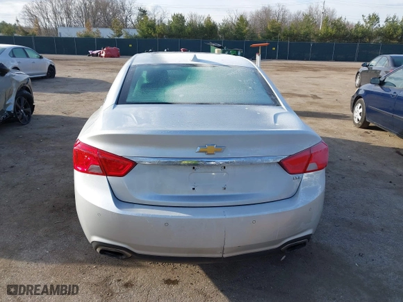 2014 Chevrolet Impala LTZ with VIN 2G1155S33E9143458, listed as a IAAI auction lot 41865302 with 75,554 mi miles. Bid and sale history available at carsss.com. Image 17.