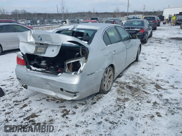 2004 BMW 5 Series 530i with VIN WBANA73524B047329, listed as a IAAI auction lot 41613554 with 240,000 mi miles and . Bid and sale history available at carsss.com. Image 4.