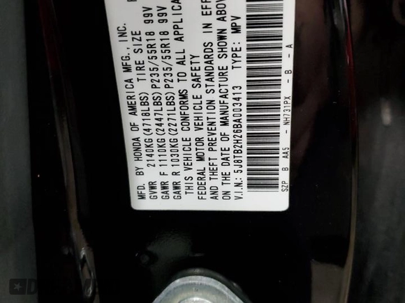 2011 Acura RDX with VIN 5J8TB2H26BA003413, listed as a Copart auction lot 47288905 with 156,677 mi miles and Clean title. Bid and sale history available at DreamBid. Image 12.