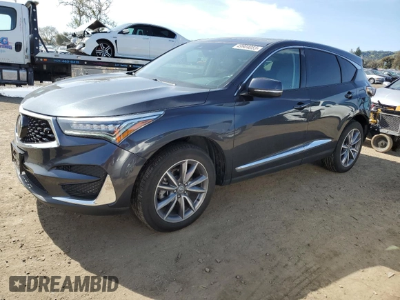 2021 Acura RDX w/Technology Package with VIN 5J8TC2H59ML038526, listed as a Copart auction lot 49904055 with 31,422 mi miles and Salvage Title. Bid and sale history available at carsss.com. Image 1.