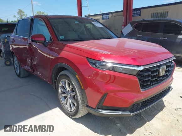 2024 Honda CR-V EX-L with VIN 2HKRS3H73RH300989, listed as a IAAI auction lot 42132075 with 20,702 mi miles and . Bid and sale history available at DreamBid. Image 1.