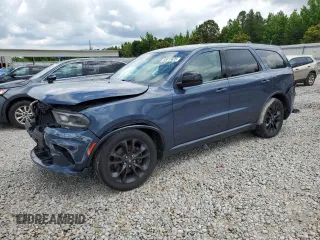2021 Dodge Durango GT with VIN 1C4RDHDG7MC749853, listed as a Copart auction lot 58615635 with 142,905 mi miles and Salvage title. Bid and sale history available at DreamBid. Image 1.