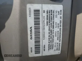 2002 Volvo C70 с VIN YV1NC53D82J030024, выставлен на аукционе Copart как лот 59295205 с пробегом 103 512 миль миль и Чистый • Clean title. История ставок и продаж доступна на DreamBid. Изображение 12.