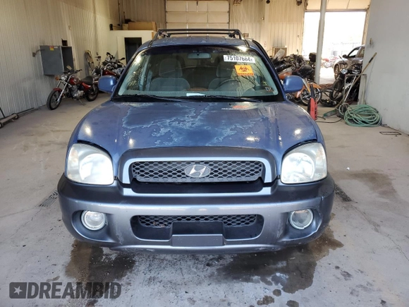 2003 Hyundai Santa Fe GLS with VIN KM8SC73D23U373492, listed as a Copart auction lot 75107684 with 205,655 mi miles and Salvage Title. Bid and sale history available at carsss.com. Image 5.