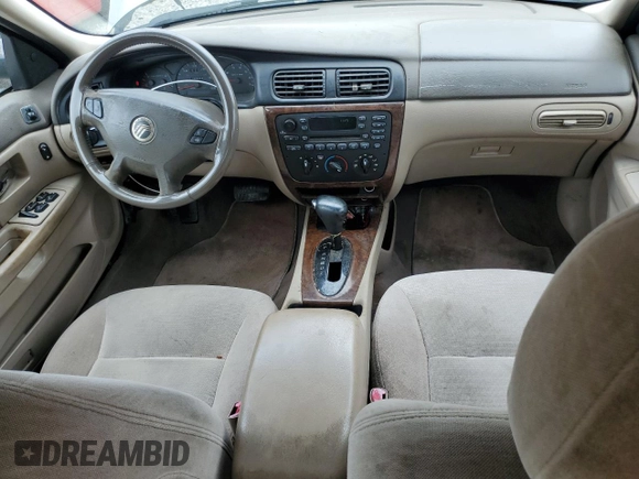 2001 Mercury Sable with VIN 1MEFM53U01A627026, listed as a Copart auction lot 57355804 with 248,244 mi miles and Salvage title. Bid and sale history available at DreamBid. Image 8.