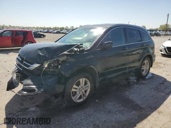 2011 Honda CR-V EX-L with VIN 5J6RE4H75BL009337, listed as a Copart auction lot 52801565 with 195,923 mi miles and Salvage Title. Bid and sale history available at carsss.com. Image 1.