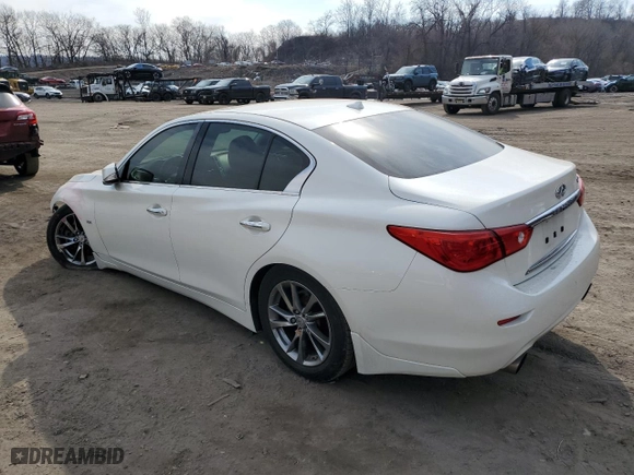 2017 Infiniti Q50 3.0t Premium with VIN JN1EV7AP8HM740852, listed as a Copart auction lot 47104485 with NaN miles and Salvage Title. Bid and sale history available at carsss.com. Image 2.