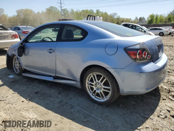 2008 Scion tC Spec with VIN JTKDE167780263474, listed as a Copart auction lot 53473295 with 153,512 mi miles and Salvage Title. Bid and sale history available at DreamBid. Image 2.