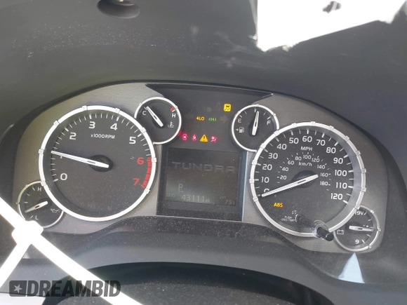 2017 Toyota Tundra SR z VIN 5TFUY5F10HX677527, wystawiony jako IAAI lot #42157357 z przebiegiem 43 111 mil mil oraz . Historia ofert i sprzedaży dostępna na DreamBid. Obrazek 7.