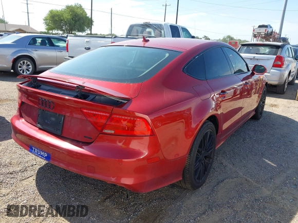 2015 Audi A7 Prestige with VIN WAU2GAFC5FN025755, listed as a IAAI auction lot 42468703 with 111,781 mi miles and . Bid and sale history available at DreamBid. Image 4.