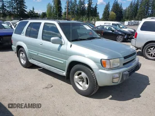 2000 Infiniti QX4 with VIN JNRAR07Y0YW078146, listed as a IAAI auction lot 42090142 with 178,360 mi miles and . Bid and sale history available at DreamBid. Image 1.