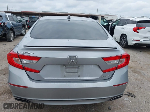 2021 Honda Accord Sport with VIN 1HGCV1F39MA073309, listed as a IAAI auction lot 42140600 with 96,551 mi miles and . Bid and sale history available at DreamBid. Image 16.