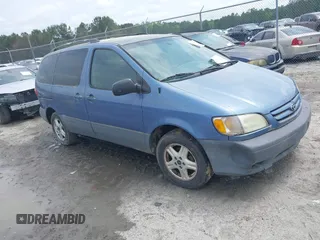 2002 Toyota Sienna LE with VIN 4T3ZF13C52U504124, listed as a IAAI auction lot 42223098 with 188,413 mi miles and . Bid and sale history available at DreamBid. Image 1.
