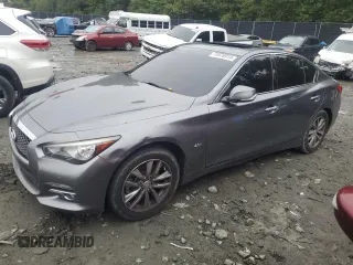 2017 Infiniti Q50 2.0t Sport with VIN JN1CV7AR2HM682648, listed as a Copart auction lot 73476914 with 93,909 mi miles and Salvage Title. Bid and sale history available at carsss.com. Image 1.