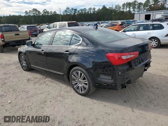 2014 Kia Cadenza Premium with VIN KNALN4D76E5133155, listed as a Copart auction lot 80719984 with 89,302 mi miles and Salvage Title. Bid and sale history available at carsss.com. Image 2.