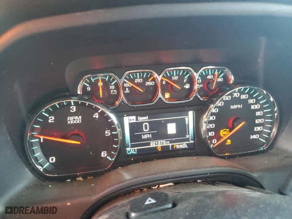 2017 Chevrolet Silverado 1500 High Country with VIN 3GCUKTEC1HG163148, listed as a Copart auction lot 46644145 with 221,373 mi miles and Clean Title. Bid and sale history available at carsss.com. Image 9.