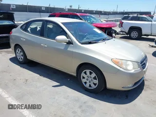 2007 Hyundai Elantra GLS with VIN KMHDU46D97U096751, listed as a IAAI auction lot 42647125 with 200,033 mi miles and . Bid and sale history available at DreamBid. Image 1.