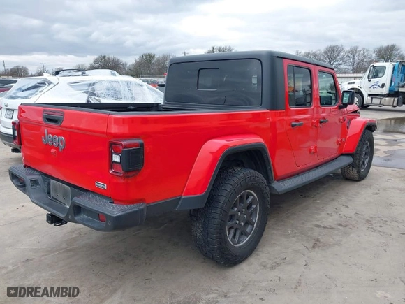 2022 Jeep Gladiator High Altitude with VIN 1C6HJTFG0NL105043, listed as a IAAI auction lot 41290790 with 73,595 mi miles. Bid and sale history available at carsss.com. Image 4.