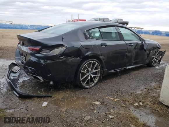 2020 BMW 8 Series M850i with VIN WBAGV8C09LCD82171, listed as a Copart auction lot 71857284 with Not Provided miles and Salvage Title. Bid and sale history available at carsss.com. Image 3.