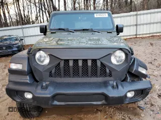 2022 Jeep Wrangler Unlimited Sport with VIN 1C4HJXDG2NW201368, listed as a Copart auction lot 87492374 with 50,375 mi miles and Salvage Title. Bid and sale history available at DreamBid. Image 5.