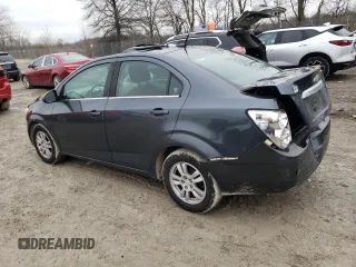 2013 Chevrolet Sonic LT with VIN 1G1JC5SB9D4193568, listed as a Copart auction lot 48080025 with 97,370 mi miles and Salvage Title. Bid and sale history available at DreamBid. Image 2.