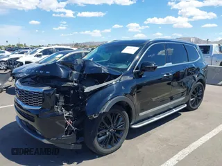 2021 Kia Telluride SX with VIN 5XYP5DHC6MG163371, listed as a IAAI auction lot 42153543 with 85,512 mi miles and . Bid and sale history available at DreamBid. Image 6.