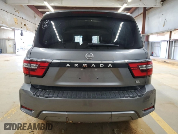 2022 Nissan Armada SL with VIN JN8AY2BD0N9676139, listed as a Copart auction lot 88041085 with 19,447 mi miles and Salvage Title. Bid and sale history available at carsss.com. Image 6.