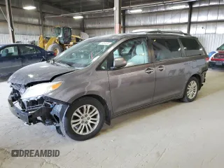 2012 Toyota Sienna XLE AAS with VIN 5TDYK3DC2CS273008, listed as a Copart auction lot 49504595 with 168,311 mi miles and Salvage Title. Bid and sale history available at carsss.com. Image 1.