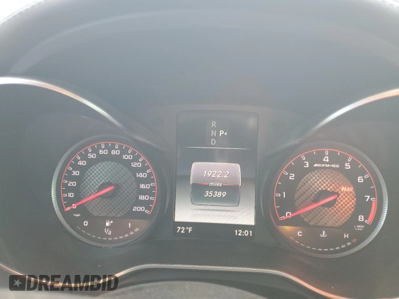 2018 Mercedes-Benz C 63 S AMG with VIN WDDWK8HB3JF738372, listed as a Copart auction lot 74063174 with 35,389 mi miles and Salvage Title. Bid and sale history available at carsss.com. Image 9.