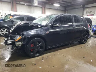2016 Volkswagen Golf GTI S with VIN 3VWYT7AU1GM023165, listed as a Copart auction lot 46146105 with 69,334 mi miles and Salvage Title. Bid and sale history available at carsss.com. Image 1.