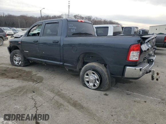 2021 Ram 2500 Tradesman with VIN 3C6UR5CJ2MG561219, listed as a Copart auction lot 82590154 with 25,389 mi miles and Salvage title. Bid and sale history available at DreamBid. Image 2.