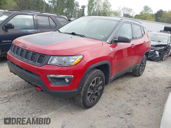 2020 Jeep Compass Trailhawk with VIN 3C4NJDDB8LT207748, listed as a IAAI auction lot 41963469 with 66,496 mi miles and . Bid and sale history available at carsss.com. Image 18.