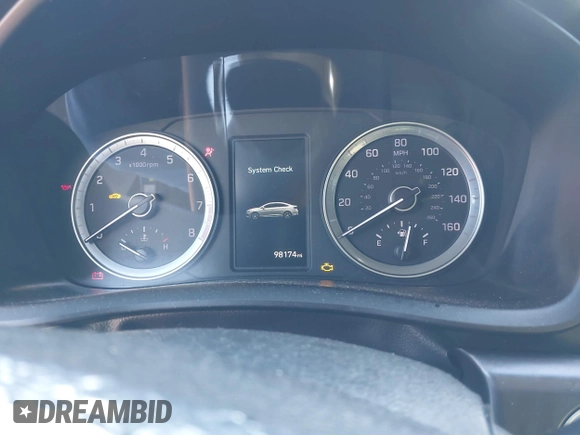 2018 Hyundai Sonata SEL with VIN 5NPE34AF1JH717857, listed as a IAAI auction lot 41210948 with 98,174 mi miles and . Bid and sale history available at DreamBid. Image 7.